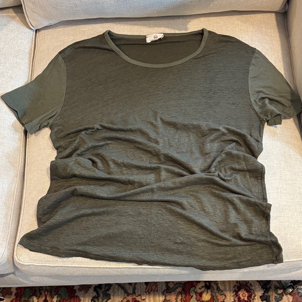 AG Adriano Goldschmied Olive Green Short Sleeve Tee NEW size small